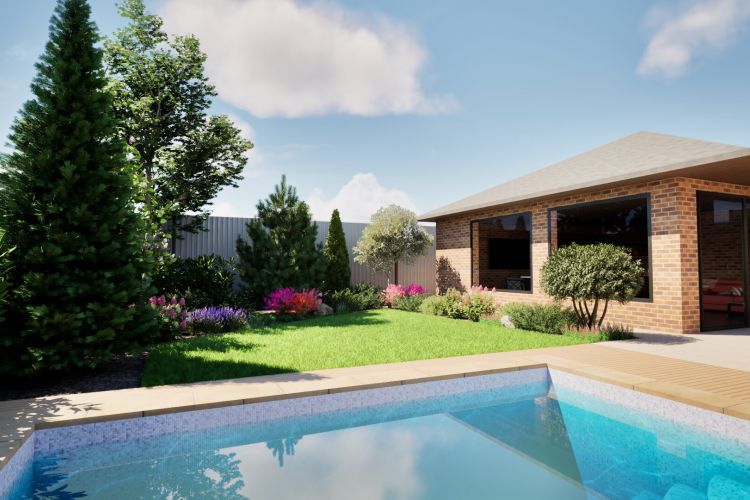 Ландшафтный проект частного дома