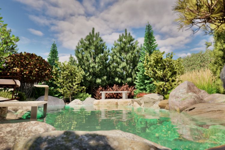 Ландшафтный проект частного дома